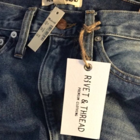 NWT LIMITED EDITION Madewell Rivet & Thread Jeans (26) - Picture 4 of 4